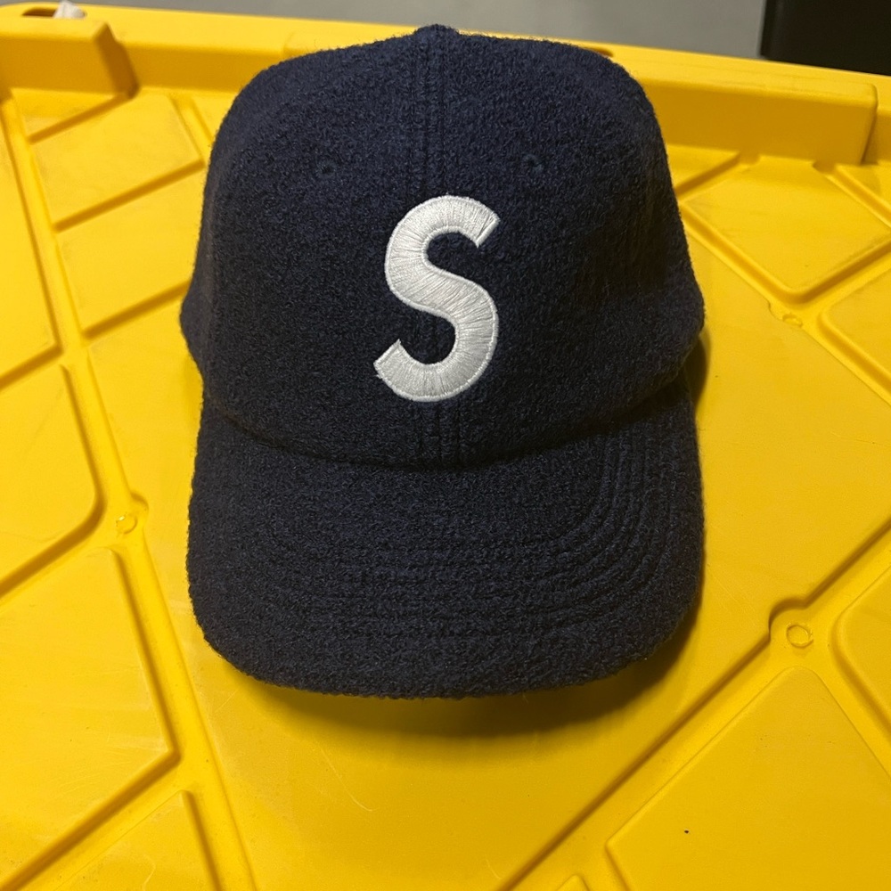 Supreme Wool Navy Blue Hat